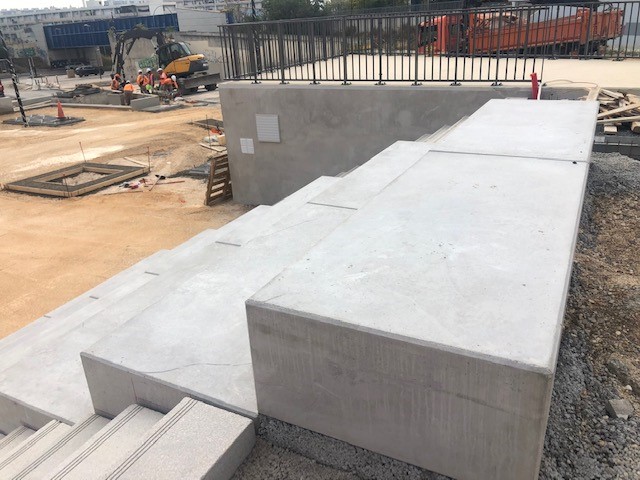 Gradin béton 100x60x40